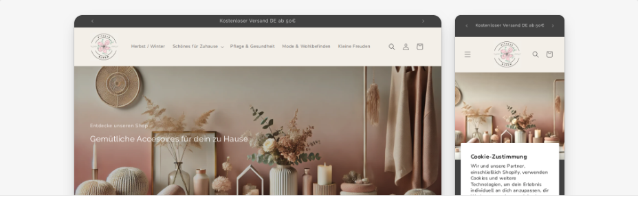 Vitalia Bloom Shop-Startseite
